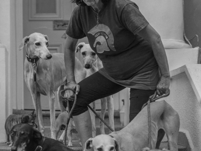 ‘SALUKI JEAN’ AND HER DOGS
